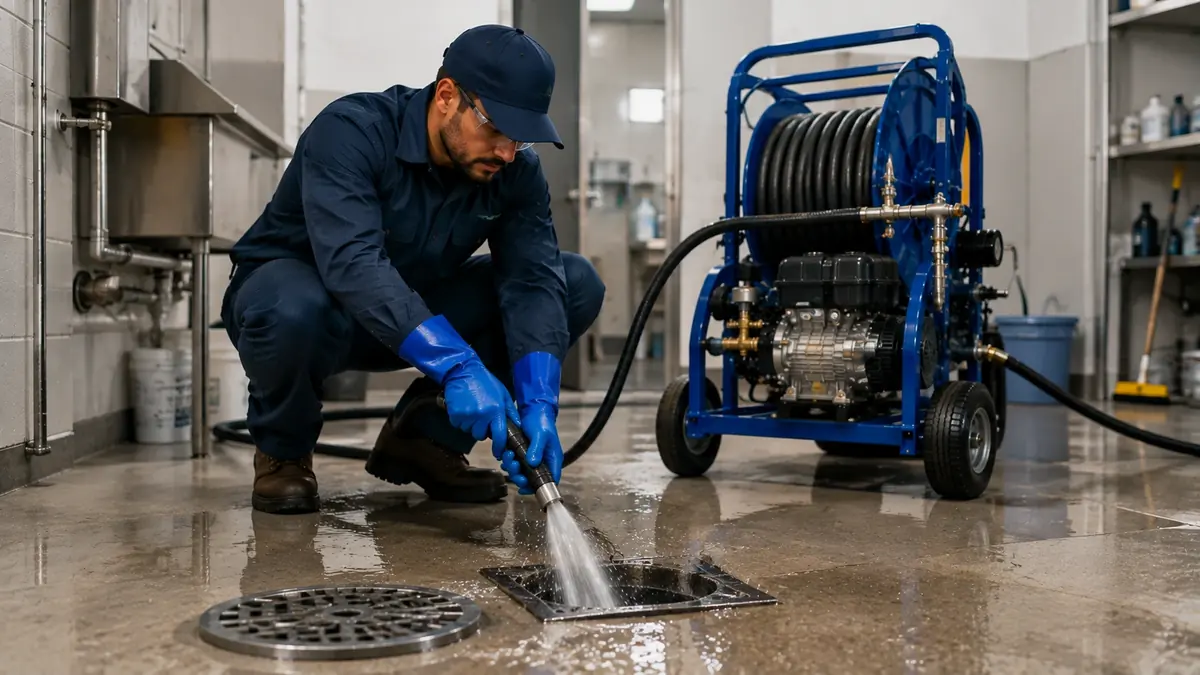 Floor Drain Hydro Jet Cleaning in Bonsall