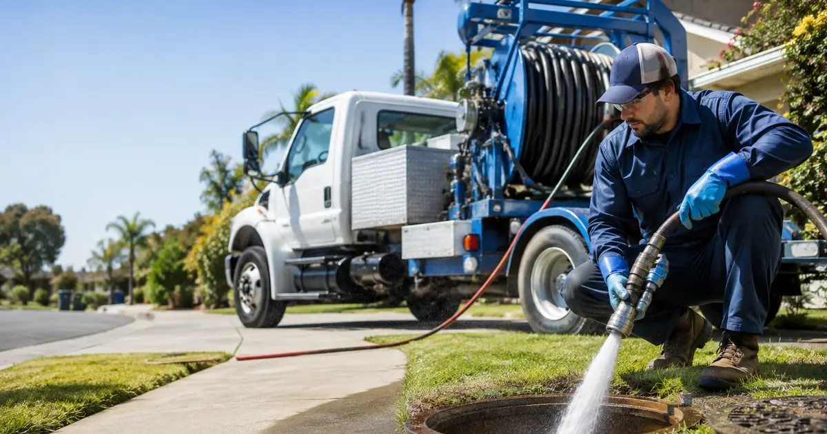 Hydro jet sewer cleaning Bonsall