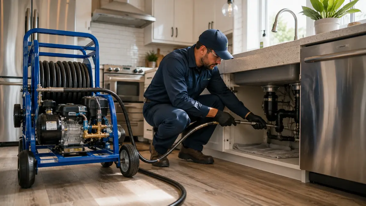 Kitchen Drain Hydro Jetting in Bonsall