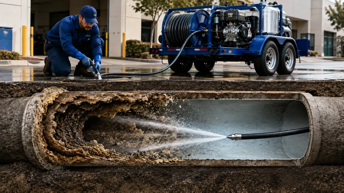 Sewer Pipe Descaling in Bonsall